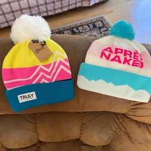 3 winter hats for sale - never worn - willing to sell separately